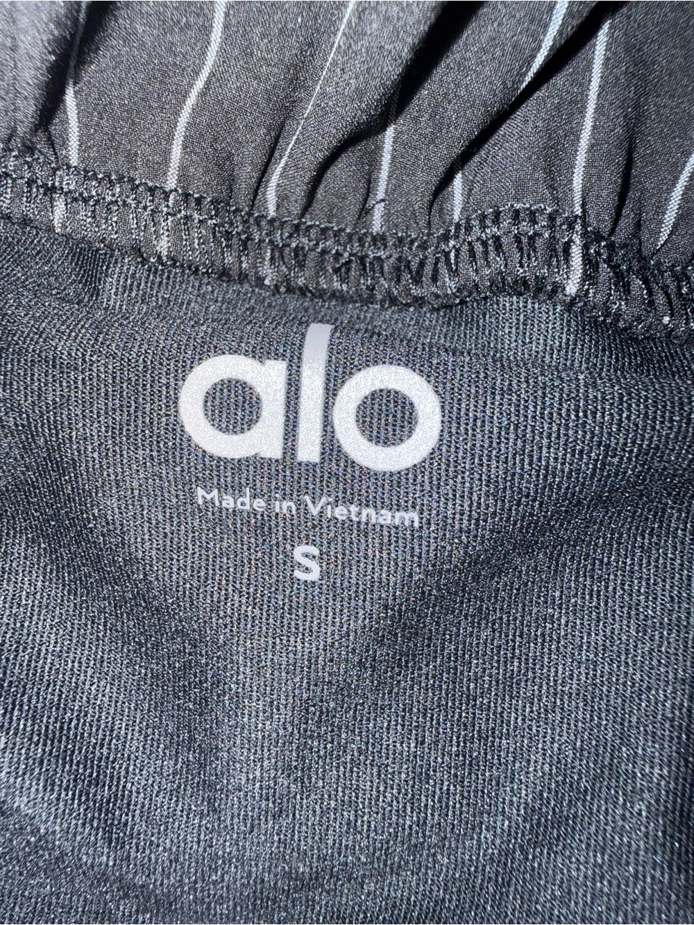 ALO Yoga Black Pinstripe Mini Skirt - Picture 5 of 5